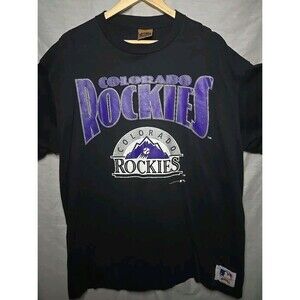 Vintage Nutmeg 1991 Colorado Rockies Baseball T-Shirt - XL - Made In The USA